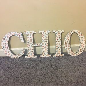 Chi Omega letters